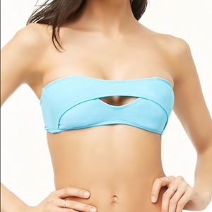 💎NWT Blue Bandeau Bikini Swim Top💎